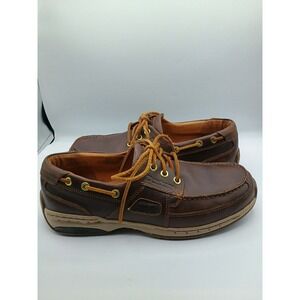 Dunham Captain Ltd. Boat Shoes loafer Brown Leather CH0504 Wide Size US 9.5 2E